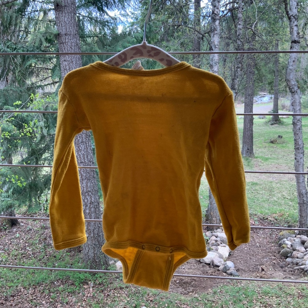 Wool onesie